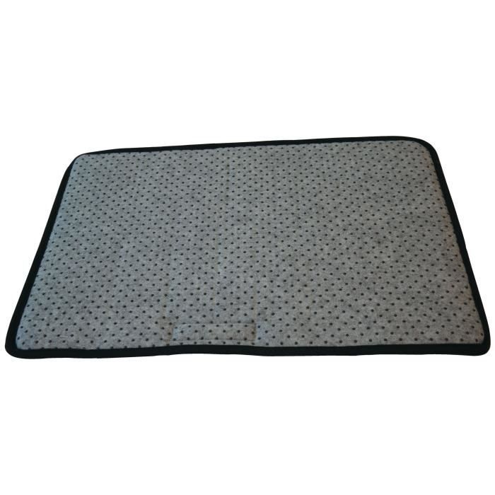 M-PETS Coussin rectangulaire Scilly L - 105x63cm - Gris - Pour chien