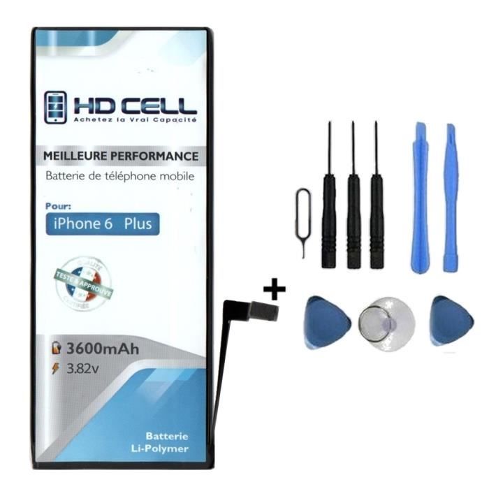 3600mAh BATTERIE HD CELL POUR IPHONE 6 PLUS + KIT OUTILS - CAPACITE SUPERIEURE