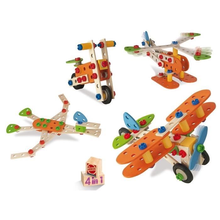 EICHHORN Avion 4 En 1 Construction 85 pièces