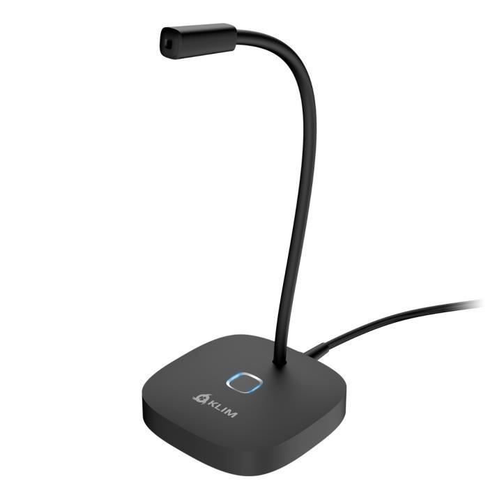 KLIM Lingo - Microphone USB PC et Mac - Compatible avec Tout Ordinateur - Micro de Bureau Professionnel - Audio Haute Définition