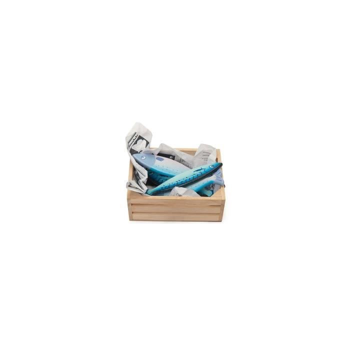 Cagette 6 poissons frais en bois - Accessoire dinette / marchande - Le Toy Van