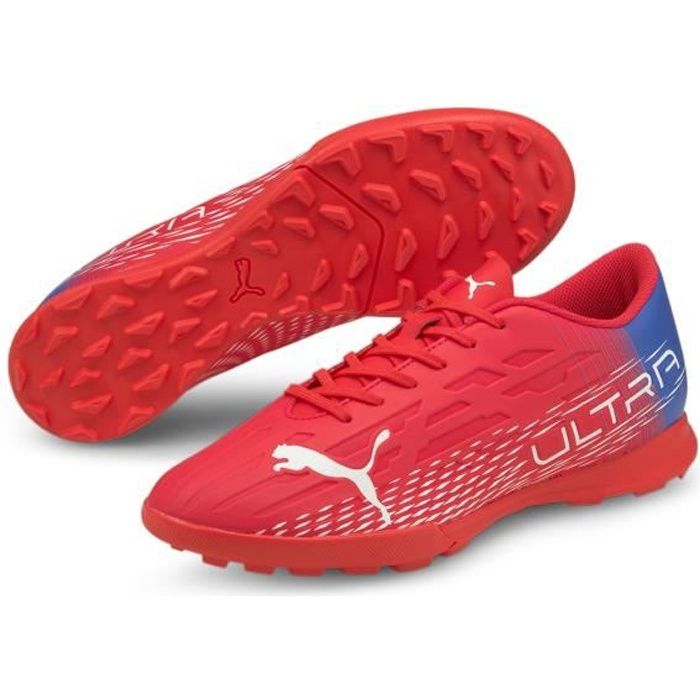 Chaussures de football Puma ULTRA 4.3 TT - rose flash/blanc/bleu roi - 44,5