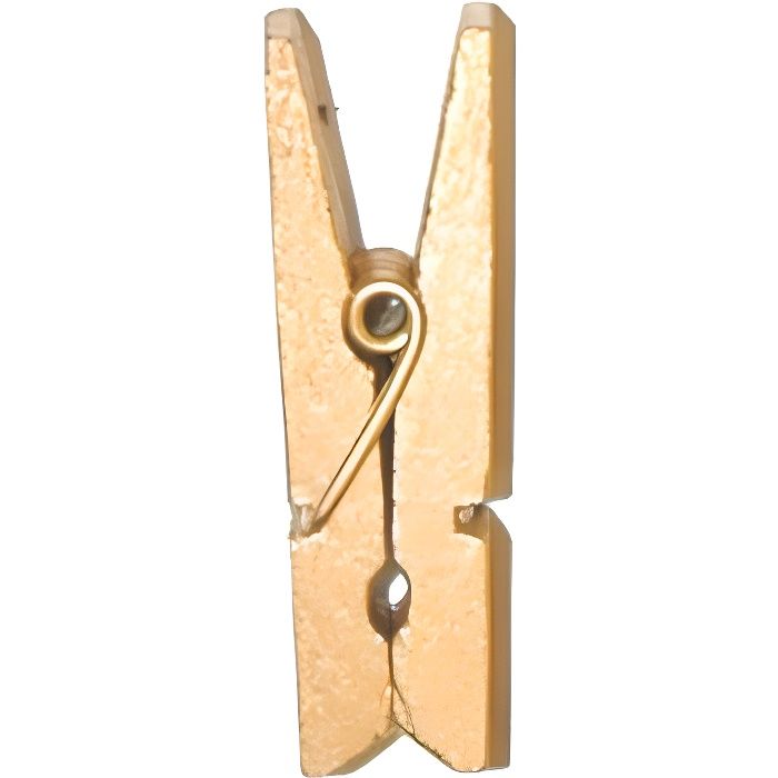 24 Mini Pinces en Bois ( 2.5 cm) Or