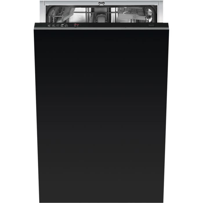 Smeg STA4505, Entièrement intégré, Noir, Compact (45 cm), Noir, boutons, froid, chaud