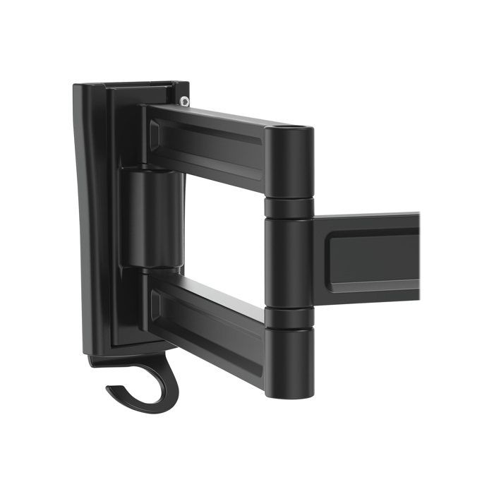STARTECH Bras d'écran à montage mural - Double pivot - Support mural pour moniteur plat à fixation VESA jusqu'à 27- 15 kg