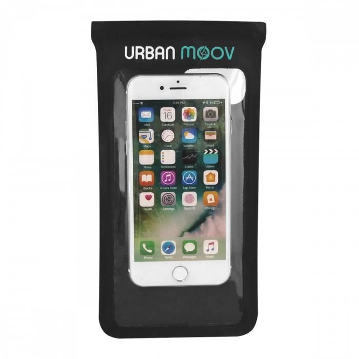 TNB URBAN MOOV - Support souple vélo/trottinette universel pour Smartphones - noir