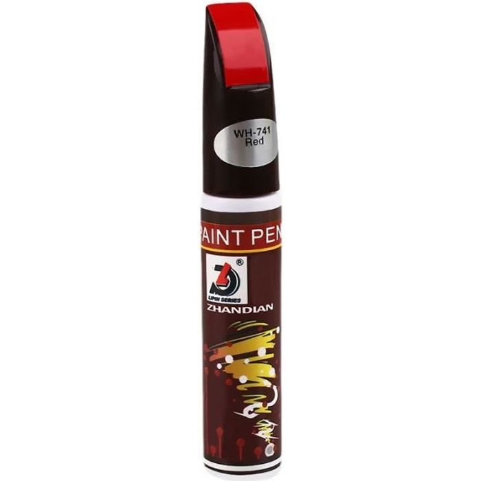 Stylo Retouche Peinture Voiture Blanc LAXISCREED - 2-en-1, Séchage Rapide, Anti-rouille
