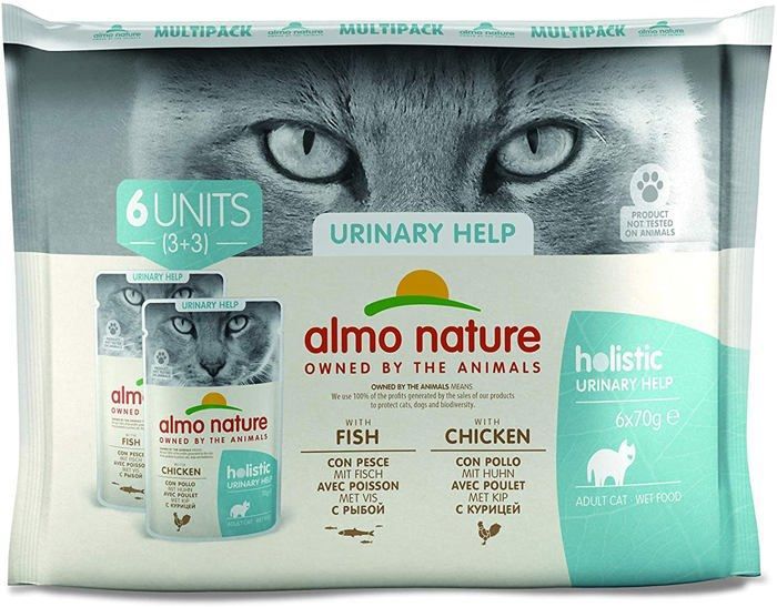 Nourriture humide - Almo Nature - Pâtée - Soutien urinaire - 100% naturel - Multipack sans céréales