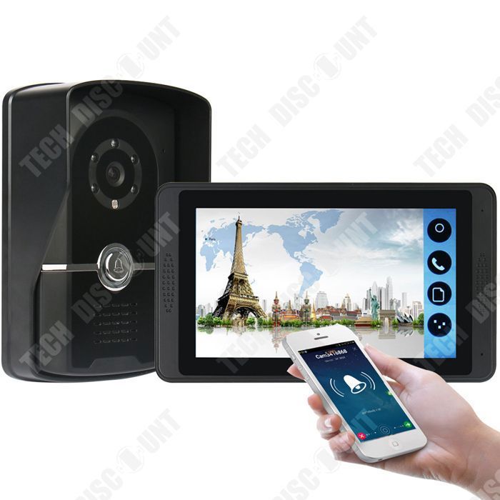 Visual Intercom Visual intercom doorbell LUNAVO wifi intelligent remote home doorbell ...