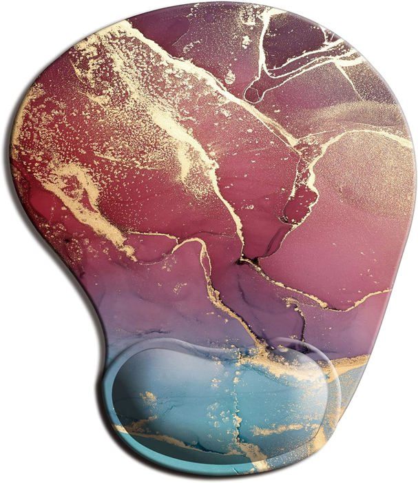 Tapis De Souris Ergonomique Avec Repose-Poignet En Gel Et Tissu