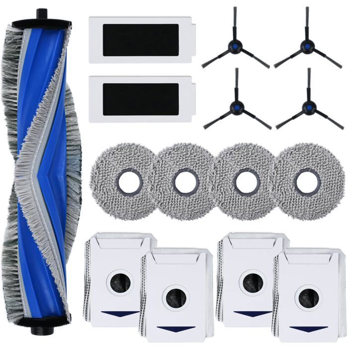 T30 Pro Omni Kit DAccessoires Pour Robot Aspirateur Ecovacs Deebot T30 Pro Omni 1 Brosse Principale 2 Filtres Hepa 4 Tampons De