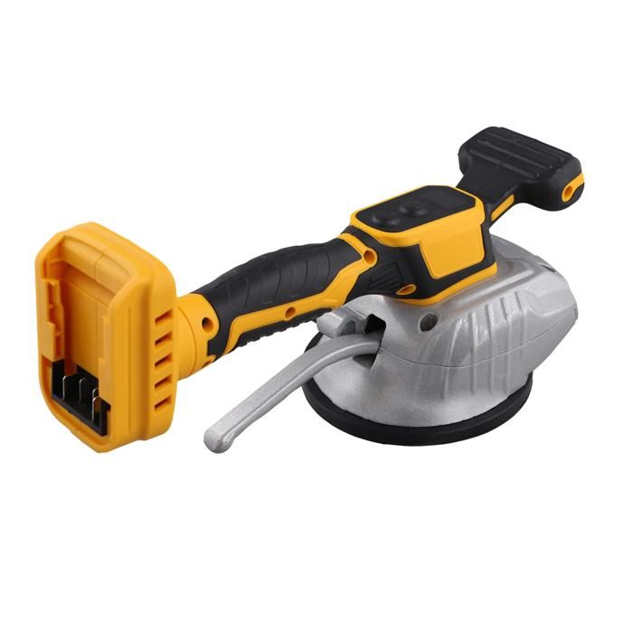 Machine de nivellement vibrante pour carrelage 21V, outil de pose de carrelage avec 5 vitesses réglables, grande capacité de charge, ventouse élargie avec niveau à bulle intégré