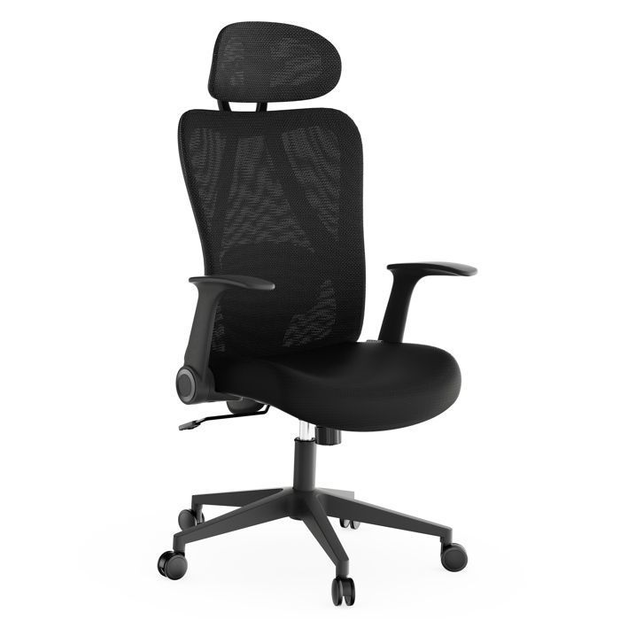 Fauteuil de Bureau Ergonomique SENSE7 Noxo Accoudoirs Relevables Dossier Inclinable Appui-tête et Hauteur Réglables