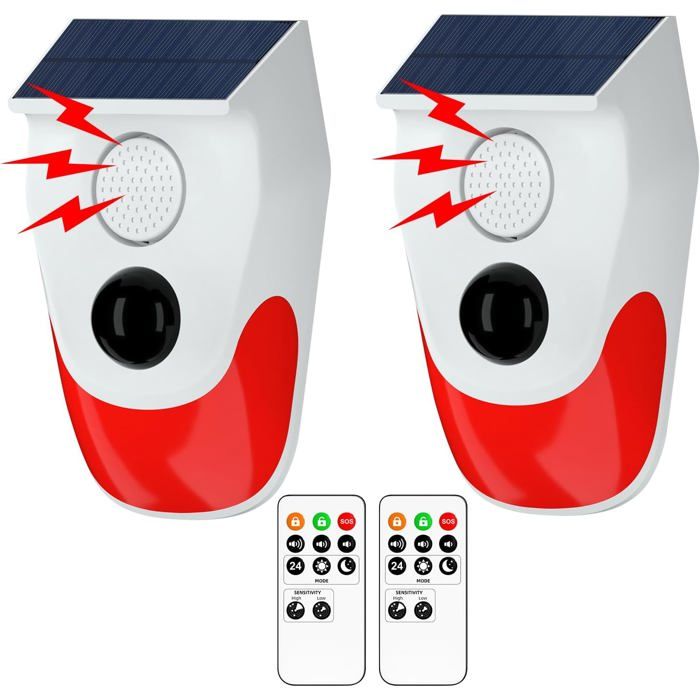 Dioche Caméra infrarouge Caméra IP extérieure à énergie solaire WiFi