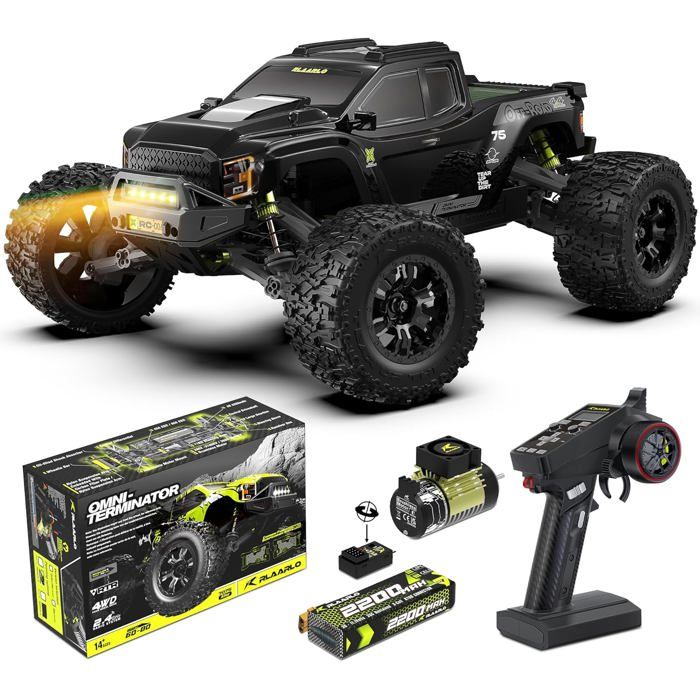 Mini voiture télécommandée RIAARIO 110 80 km/h tout-terrain Monster Trucks 4WD