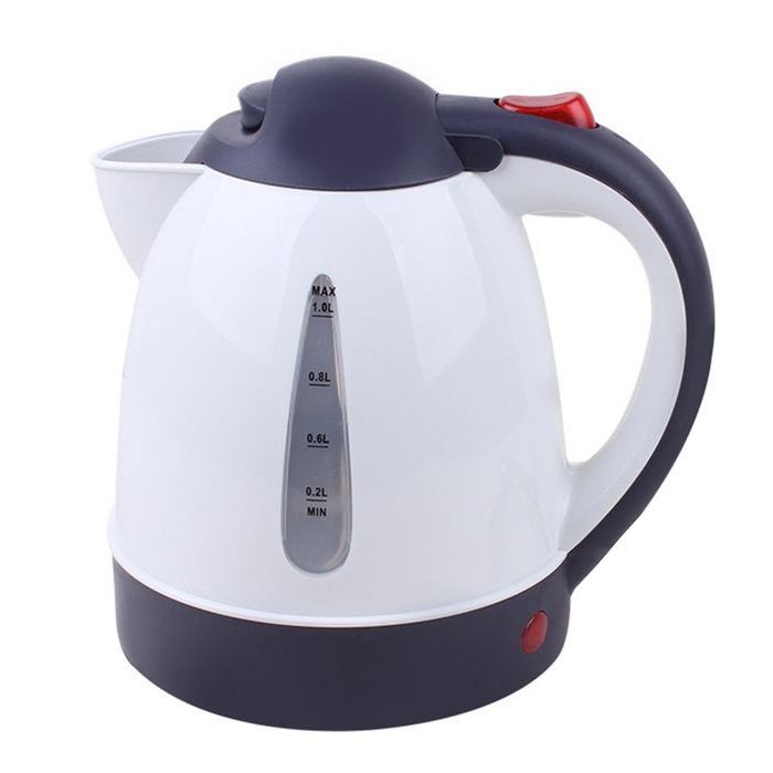 Bouilloire électrique - SHIPENOPHY - 12V 1000ml - Inox 304/PP - Blanc - 150W arrêt automatique