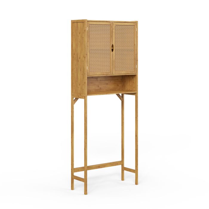 Armoire machine à laver Liora 66x168cm avec 2 portes Bambou Vicco 56457