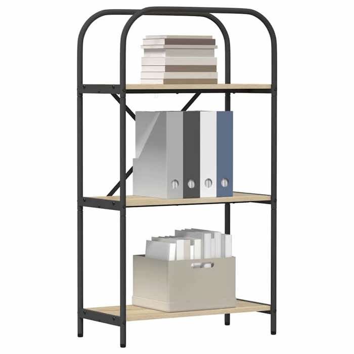 Organisateur/Etagère à Livres(1 PCS) - ZENCORE - Bibliothèque de Rangement - Chêne Sonoma 60x30x109cm - Bois dingénierie LH28952