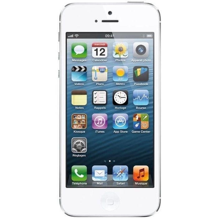Vente T&eacute;l&eacute;phone portable iPhone 5 16 Go Blanc Reconditionné - Comme Neuf pas cher