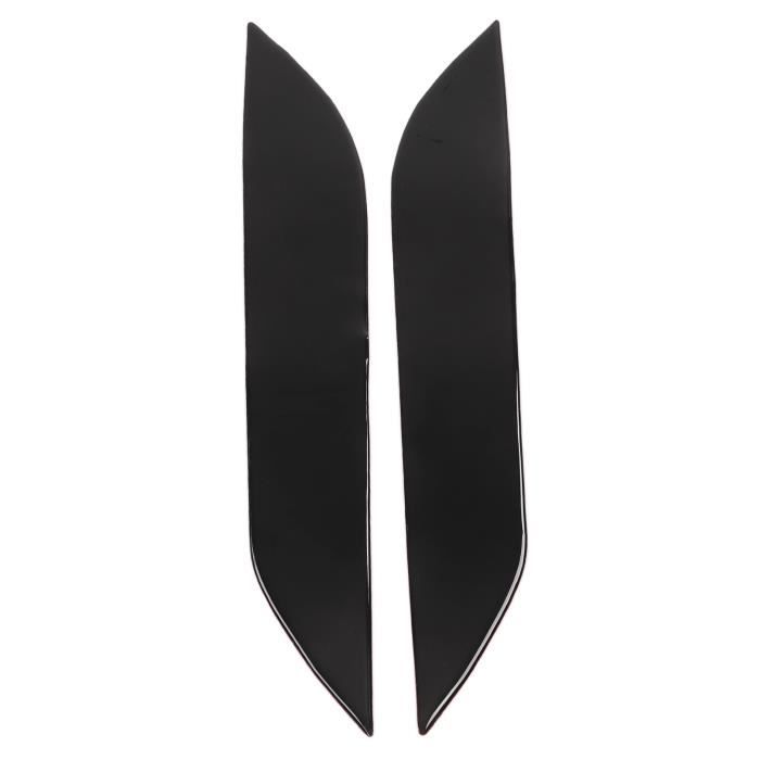 2 Pièces Sourcils Phares Avant Voiture - Compatible BMW X5 E70 2008-2013, Gloss Black