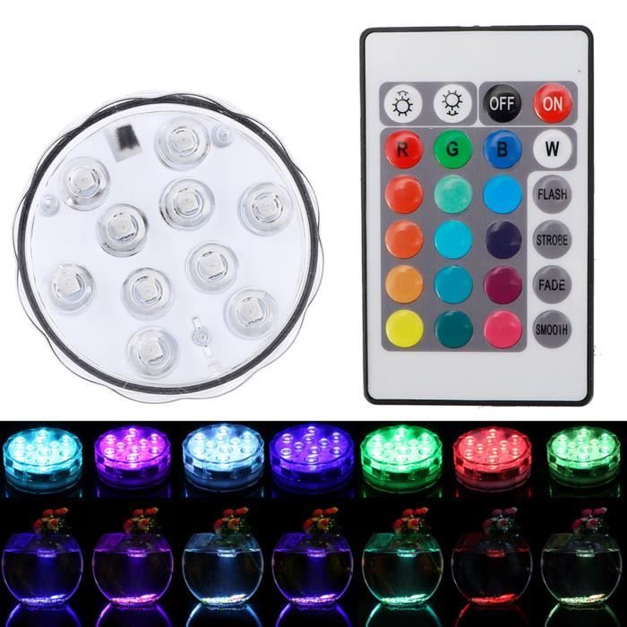 Lampe LED Submersible 45W Verte Pour Pêche De Nuit - Leurres Poissons Attractifs Sous-Marine