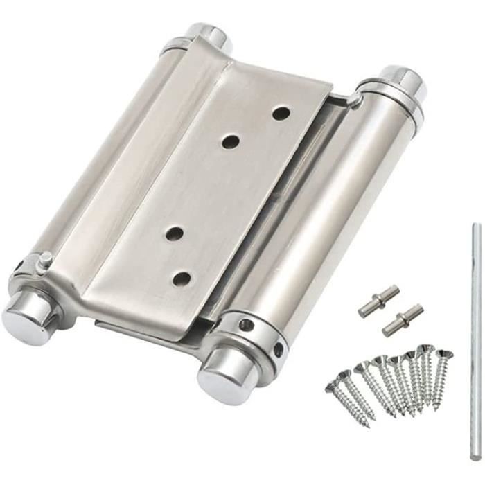 2Pcs Charnières De Porte De Saloon Gond Porte Battante Charnière à Ressort Apacité De Charge