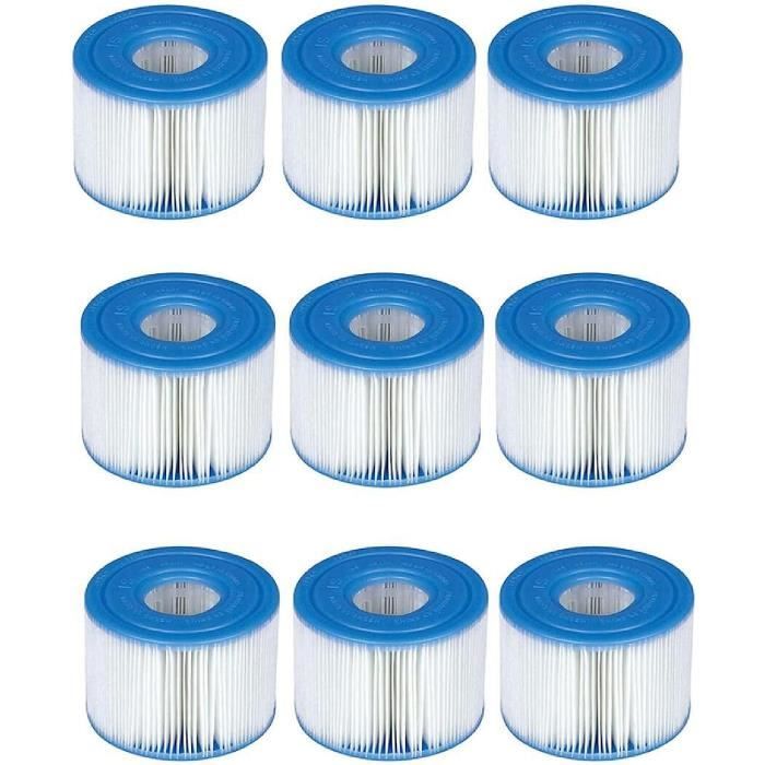 Intex S1 29011E Pool Filterkartusche - Ersatzfilter Für Pure Spa Systeme 108mm Durchmesser