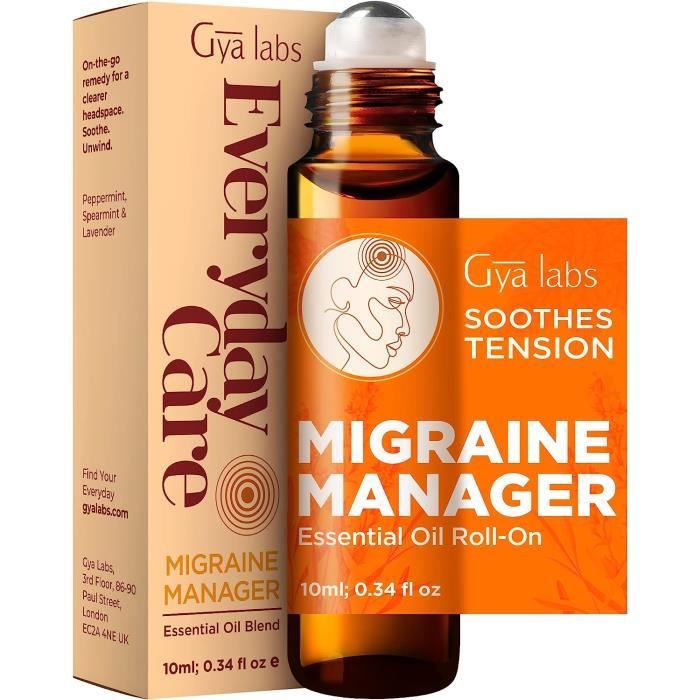 Migraine Relief Essential RollOn Migraine Roll On Avec Menthe