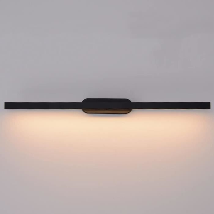 Applique Murale LED Salle De Bain – Lumière Tableau 7W 40cm Ou 9W 55cm, Orientable, Interrupteur Intégré, Éclairage Chaleureux Moderne