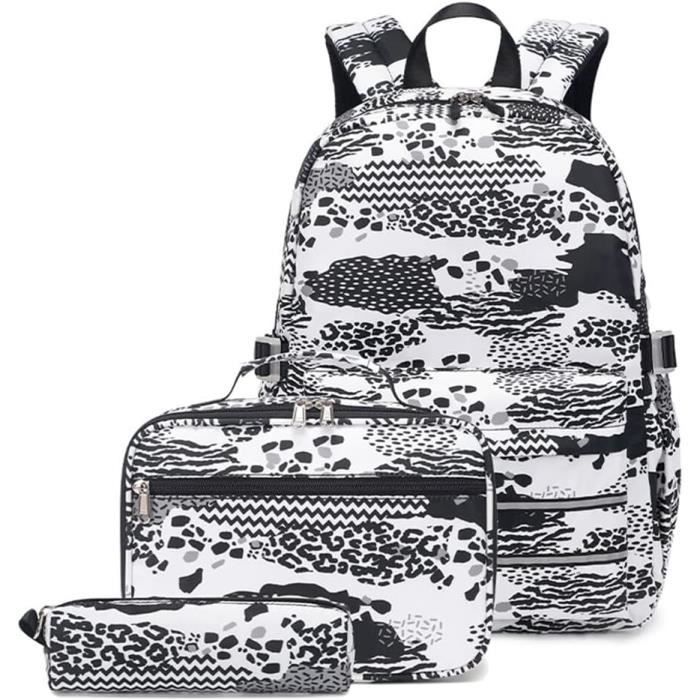 Sac A Dos Fille Primaire Sac Scolaire College Fille Sac A Dos Pour Adolescentes Sac A Dos A Imprimes Pour Femmes Sac A D u16472 Noir Cdiscount Bagagerie Maroquinerie