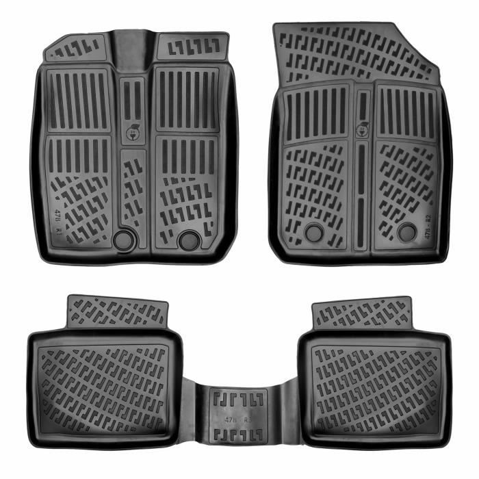 škoda Kodiaq 3D Caoutchouc Kit Pour Skoda Karoq 2017-2025 NU7