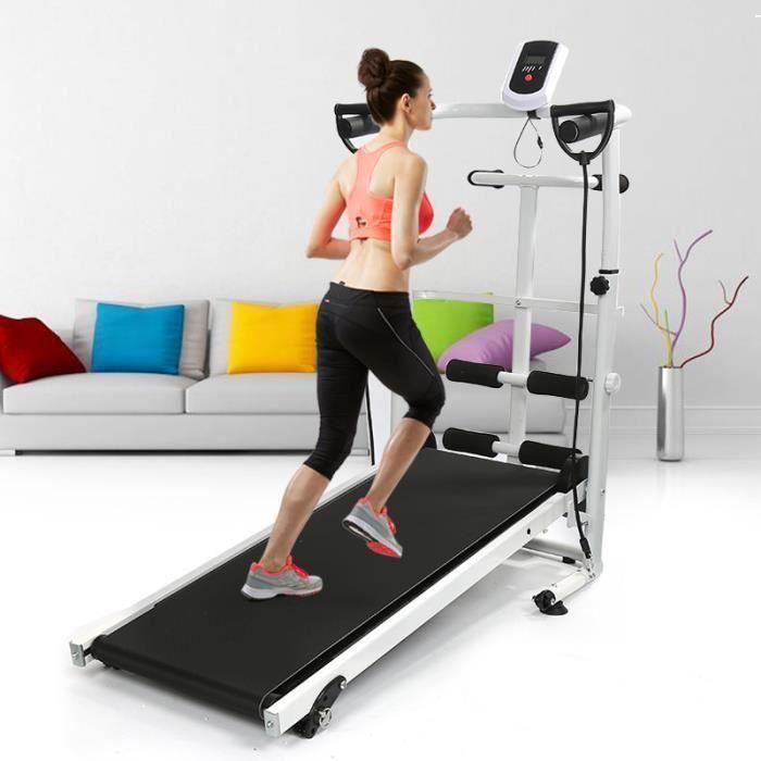 Tapis Roulant Tapis de Marche de Course ( Puissance Mécanique Pure ) Machine  de Fitness d'exécution de Formation avec Ecran LCD - Cdiscount Sport