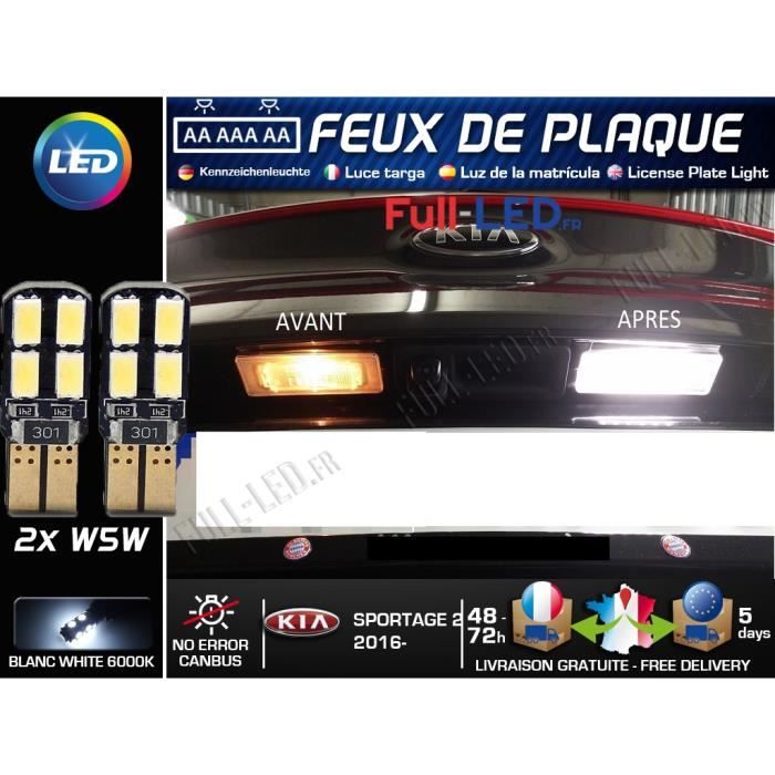 Meilleur choix en ligne 2x pour kia sportage MK2 bright xenon blanc led