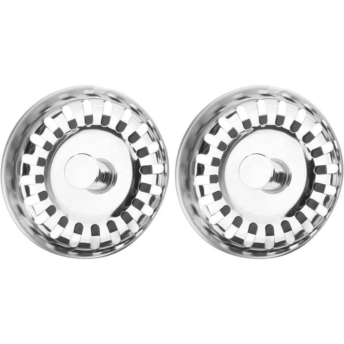 Filtre évier Cuisine 80 mm, Bouchon Evier Cuisine avec Drain Hair Catcher, Filtre à évier Universel en Acier Inoxydable 304 Épaissi pour Cuisine | Leroy Merlin