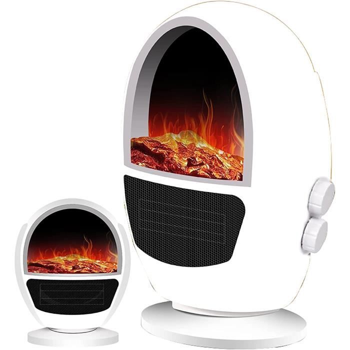 Chauffage D'appoint QEXREED 2000W - PTC, Oscillation 90°, Télécommande | 4 Modes, Timer 24h