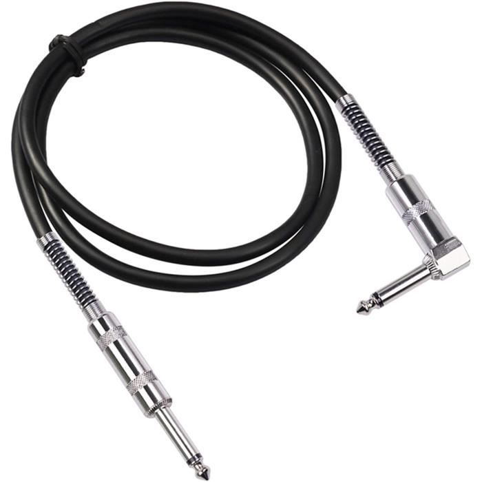 Instrument Cables Câble jack coudé à 90 degrés pour guitare électrique