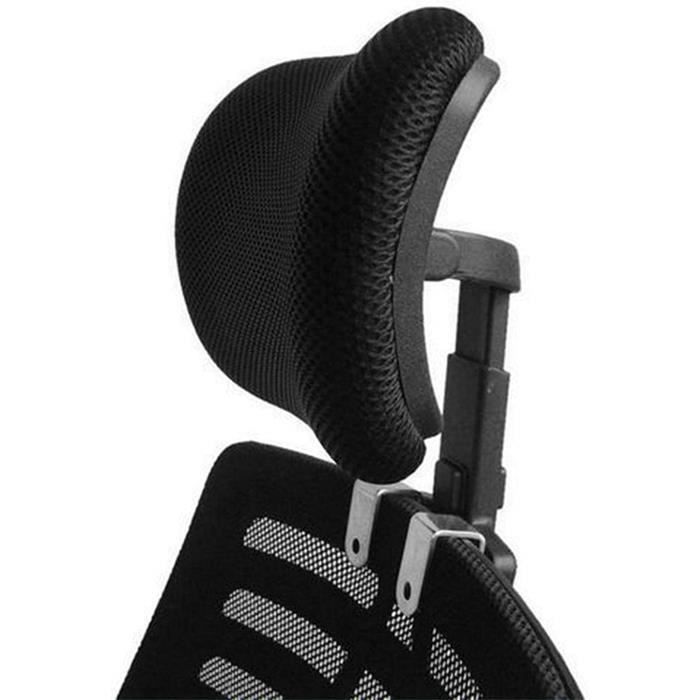 Appui-tête de Chaise de Bureau Attachement Universel Support de Tête Coussin Rembourré Hauteur Réglable Angle