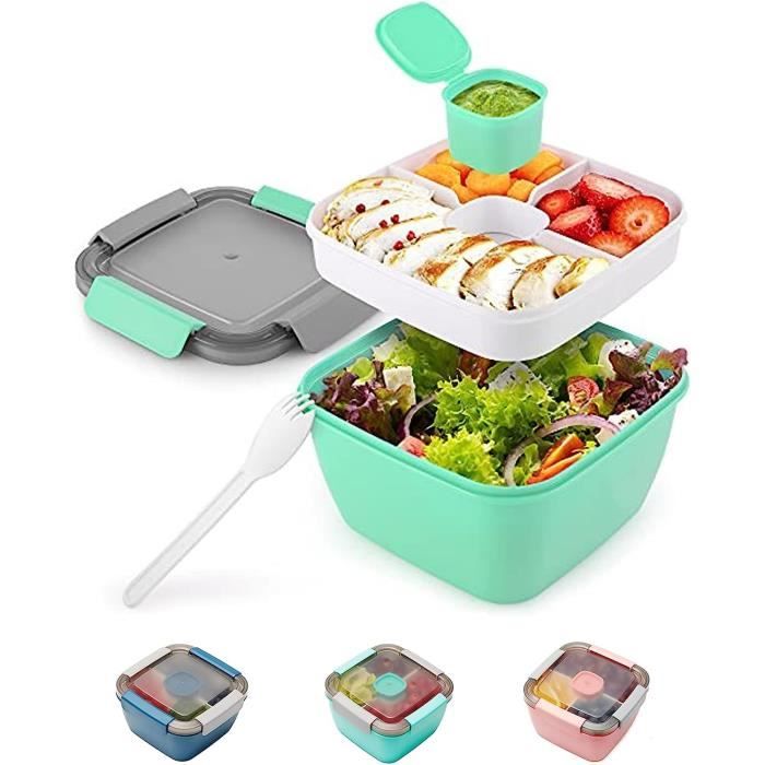 IHANA Boîte à Lunch Bento Avec 4 Compartiments, Vert