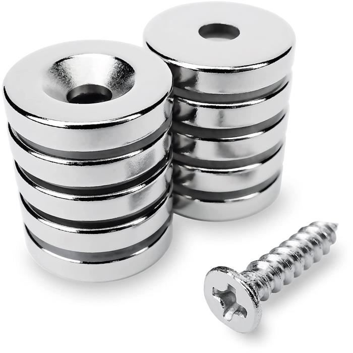 10 pi ces Aimant N odyme Anneau Magn tique 15x3 mm avec Trou 2 4