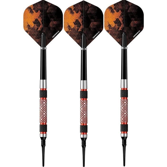 Fléchettes Harrows Taipan Pointe Souple – 90 % Tungstène, Grip Unique, Finition Or Et Noir Luxe