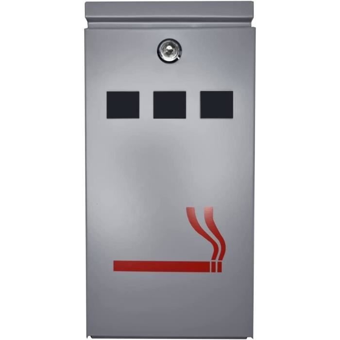 Cendrier Coupe-vent Avec Couvercle - Bois Et Acier Inoxydable, Lot De 2 - Anti-odeurs, Pour Intérieur/extérieur