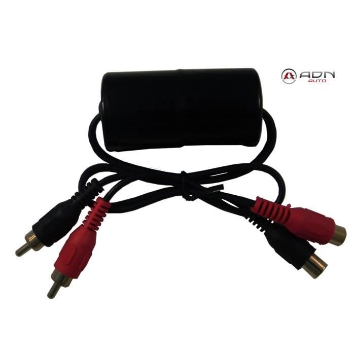 Filtre Antiparasite RCA AV100C - Lot De 2 - Élimine Les Brouillages Sonores Pour Voiture Et Maison