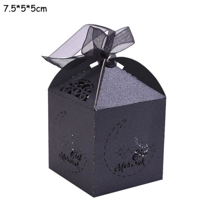 Aid Mubarak Cadeau BETESSIN 24 Boîtes Dragées Eid Mubarak - 12x4x4cm - Cadeau Ramadan Et Fête Musulmane Boîtes Papier Islamique