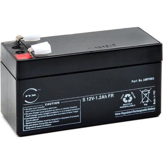NX - Batterie plomb AGM S 12V-1.2Ah FR 12V 1.2A…