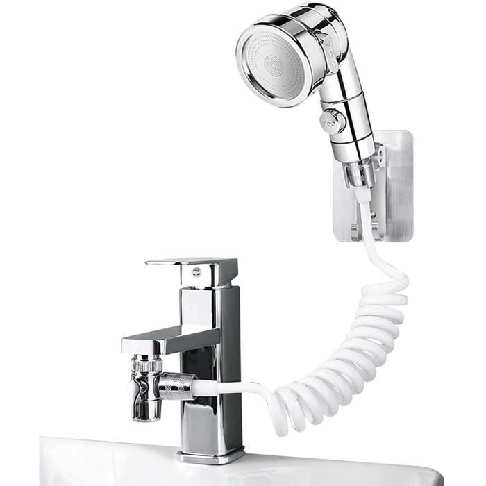 Douchette Lavabo Avec Tuyau 1.5m - Pommeau Douche Pour Lavage Cheveux Et Nettoyage Évier