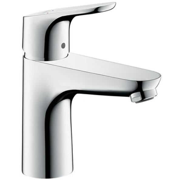 Mitigeur lavabo Hansgrohe Focus 100 - Bec fixe - Chromé - Economie d'eau - Bas Débit 3,5 l/min