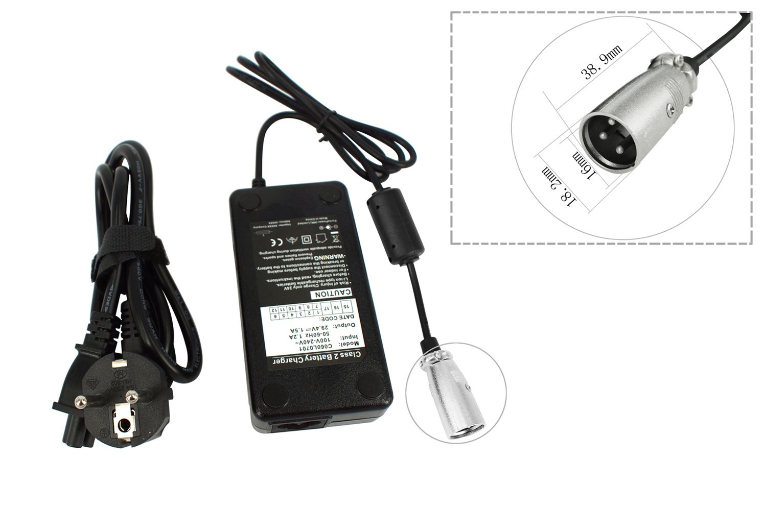 Batterie Vélo Électrique 24V 10Ah 7S4P Avec Chargeur - Compatible Moteurs 50W à 350W | BMS Protection