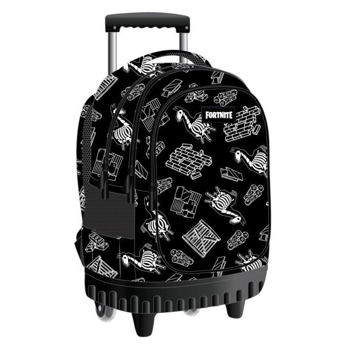 Arditex sac dos trolley Fortnite 30 litres polyester noir blanc