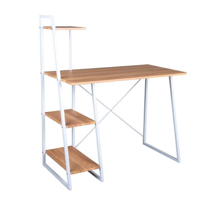 Table d'ordinateur bureau simple MEUBLE DE BUREAU moderne bois table de  lecture - Cdiscount Maison