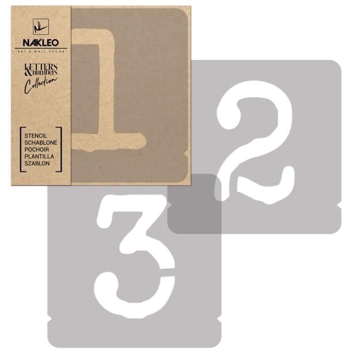 Lot De Pochoirs Réutilisables 4 Pouces - Chiffres Et Lettres Alphabet - Pour DIY